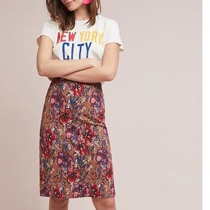 Anthropolgie Floral Pencil Skirt